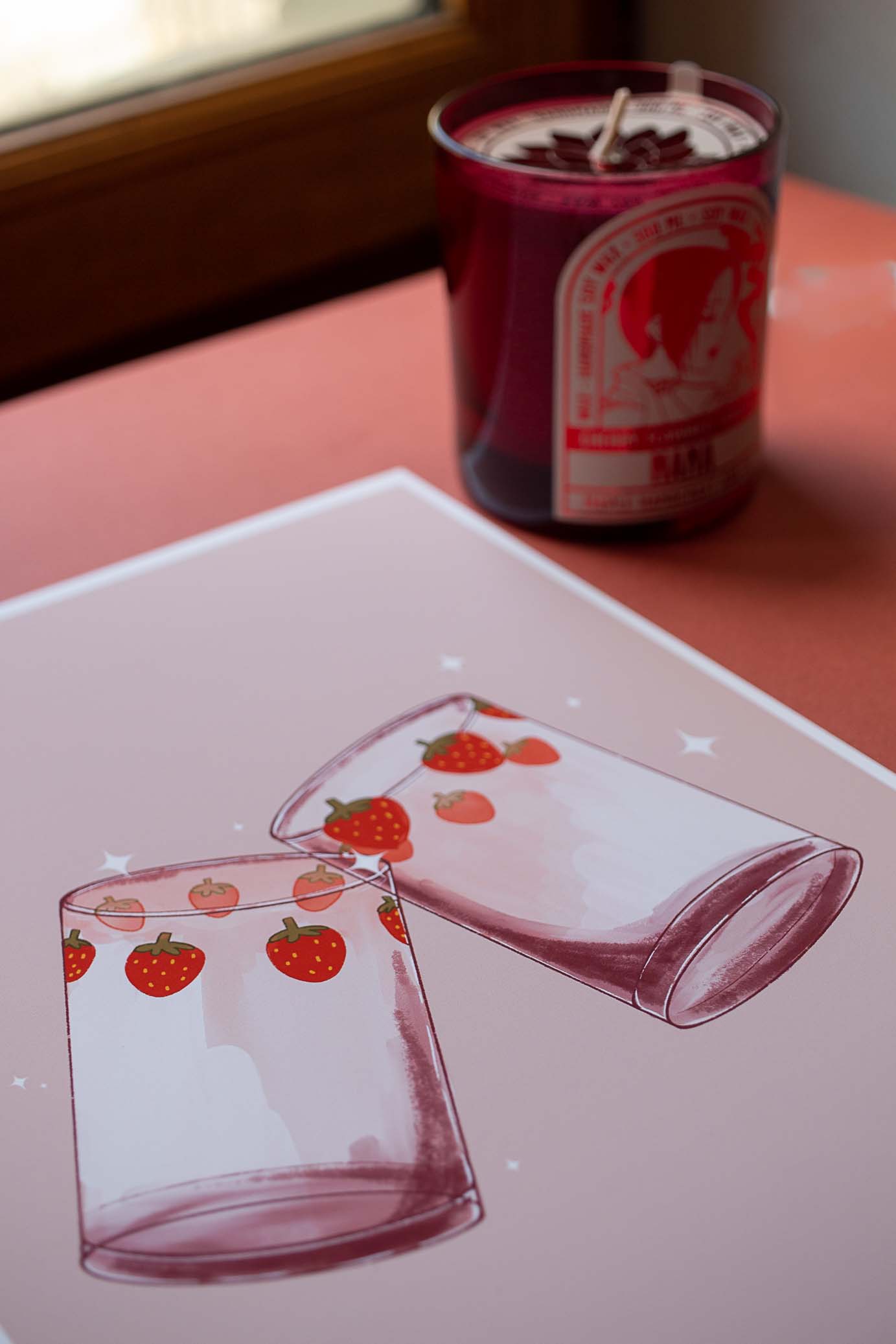 Les verres de Nana - Illustration -Affiche – Image 3