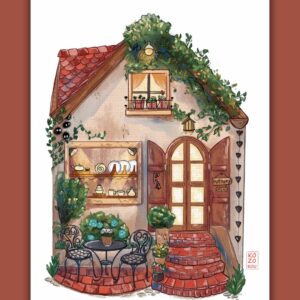 Affiche - Façade Boutique de Poterie Ghibli