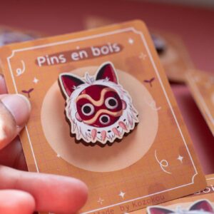 Pin's en bois -Le Masque