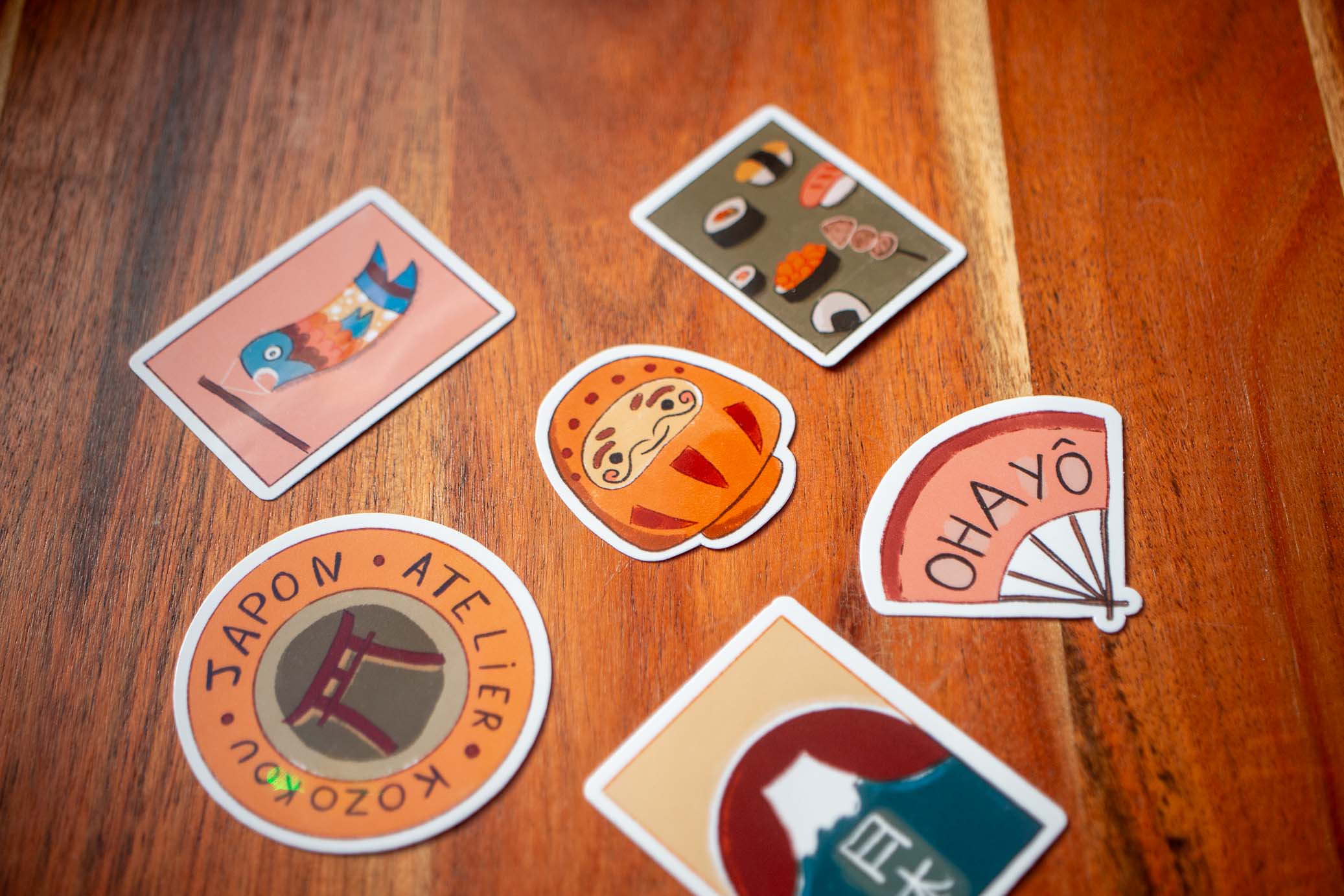 Lot de Stickers - Souvenirs du Japon