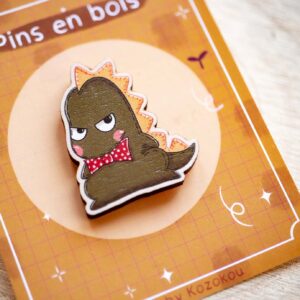 Pin's en bois Dino - Le Sudosaure