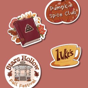 Fans de Séries d'Automne - Lot de 4 Stickers