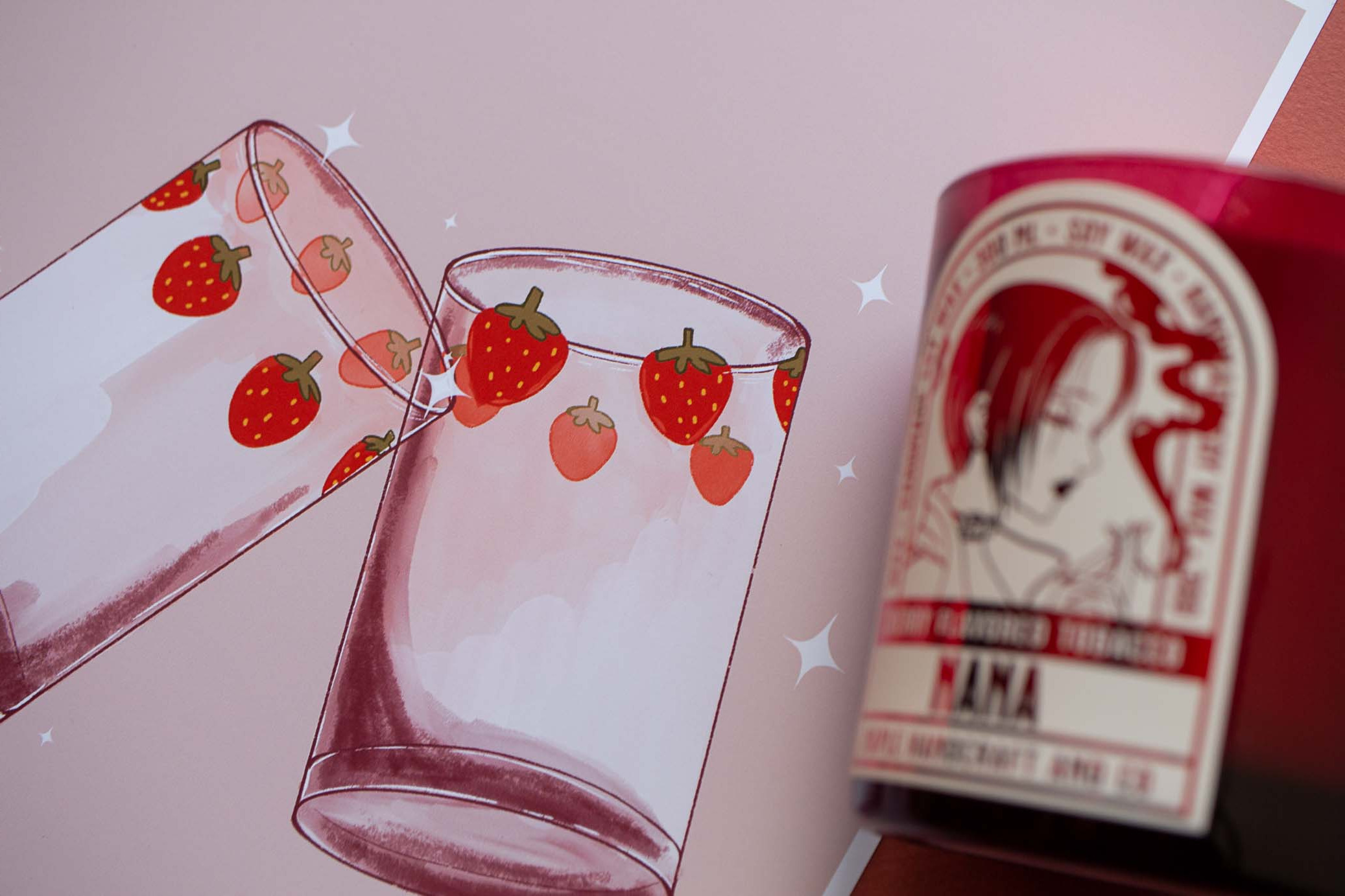 Les verres de Nana - Illustration -Affiche – Image 4