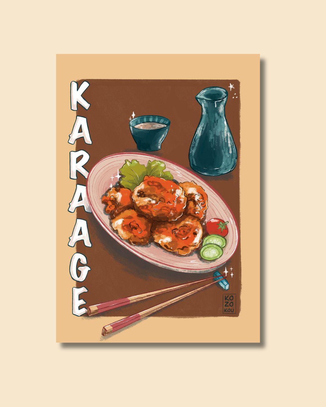 Affiche Karaage- Illustration