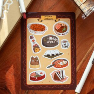 Planche d'autocollant - Gourmandise Magique