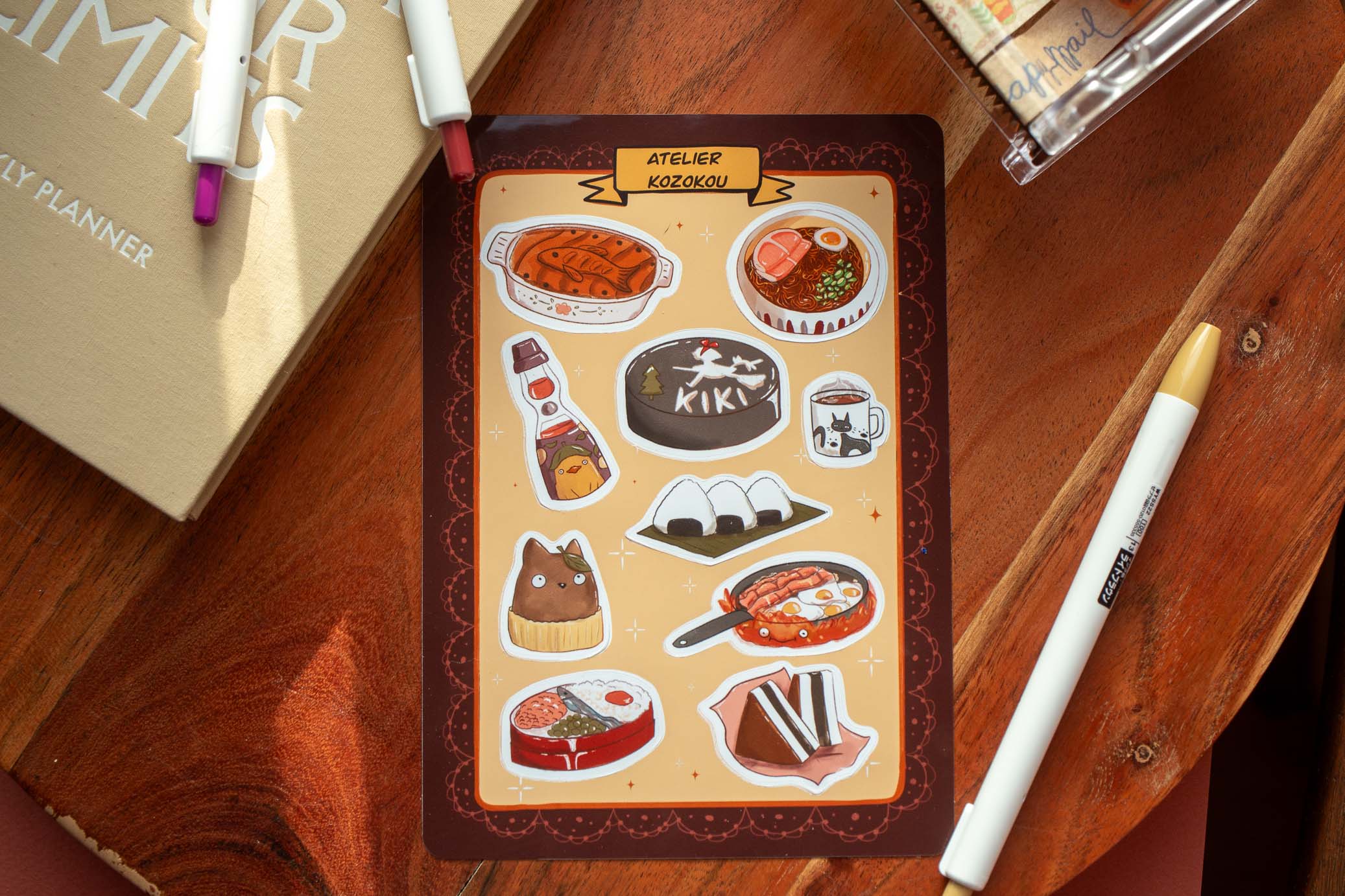Planche d'autocollant - Gourmandise Magique