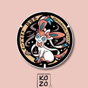 Plaque Pokémon Nymphali -Sticker