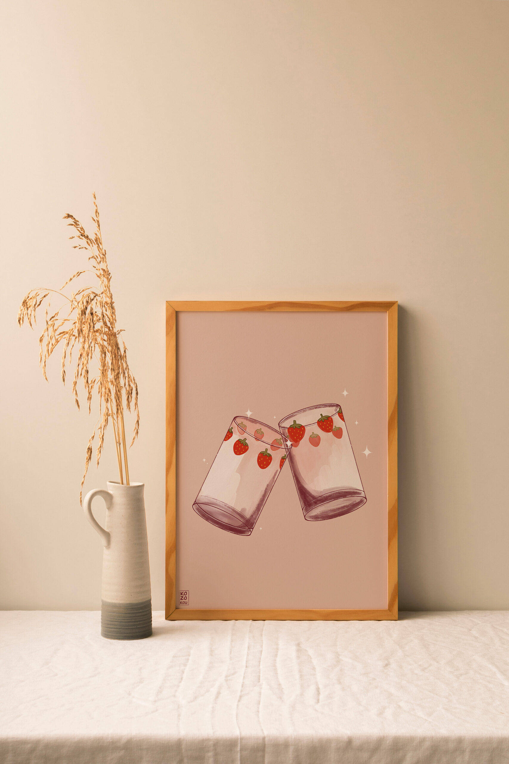 Les verres de Nana - Illustration -Affiche – Image 2