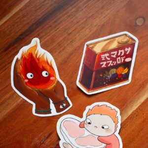 Stickers Ghibli - Lot de 3 grand Sticker