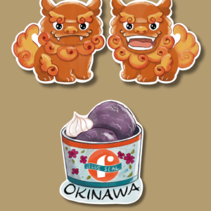 Okinawa - Lot de 3 Stickers