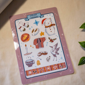 Planche d'autocollant -Hiver